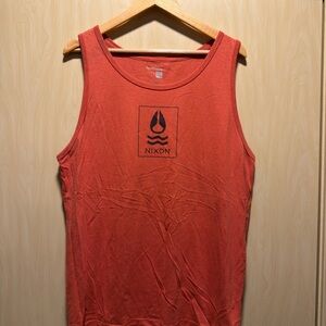 Nixon Bold Red Crew Neck Tee